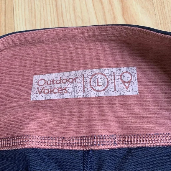 Outdoor Voices Large Color Block Leggings Pink Red Blue Colorblock - Picture 3 of 9